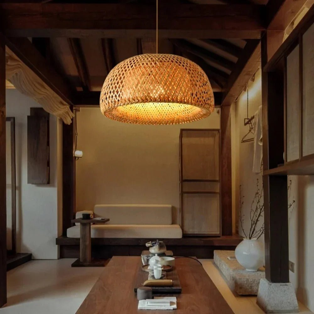 Hygge Hanging Rattan Light - Lattea Global