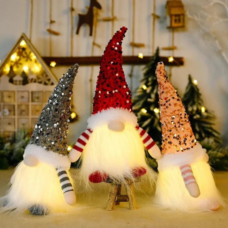 Illuminated Christmas Gnome Decoration - Lattea Global