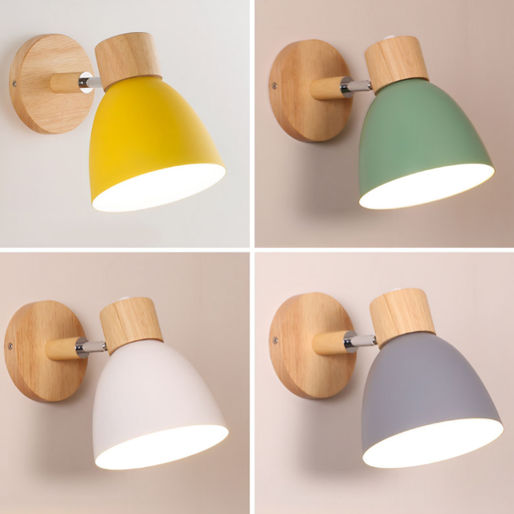 Scandinavian Wooden Wall Light Sconce