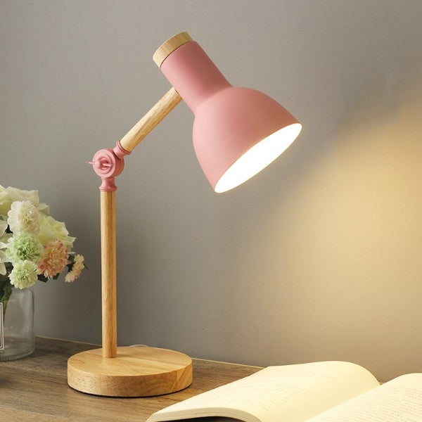 Scandinavian Wooden LED Desk Lamp