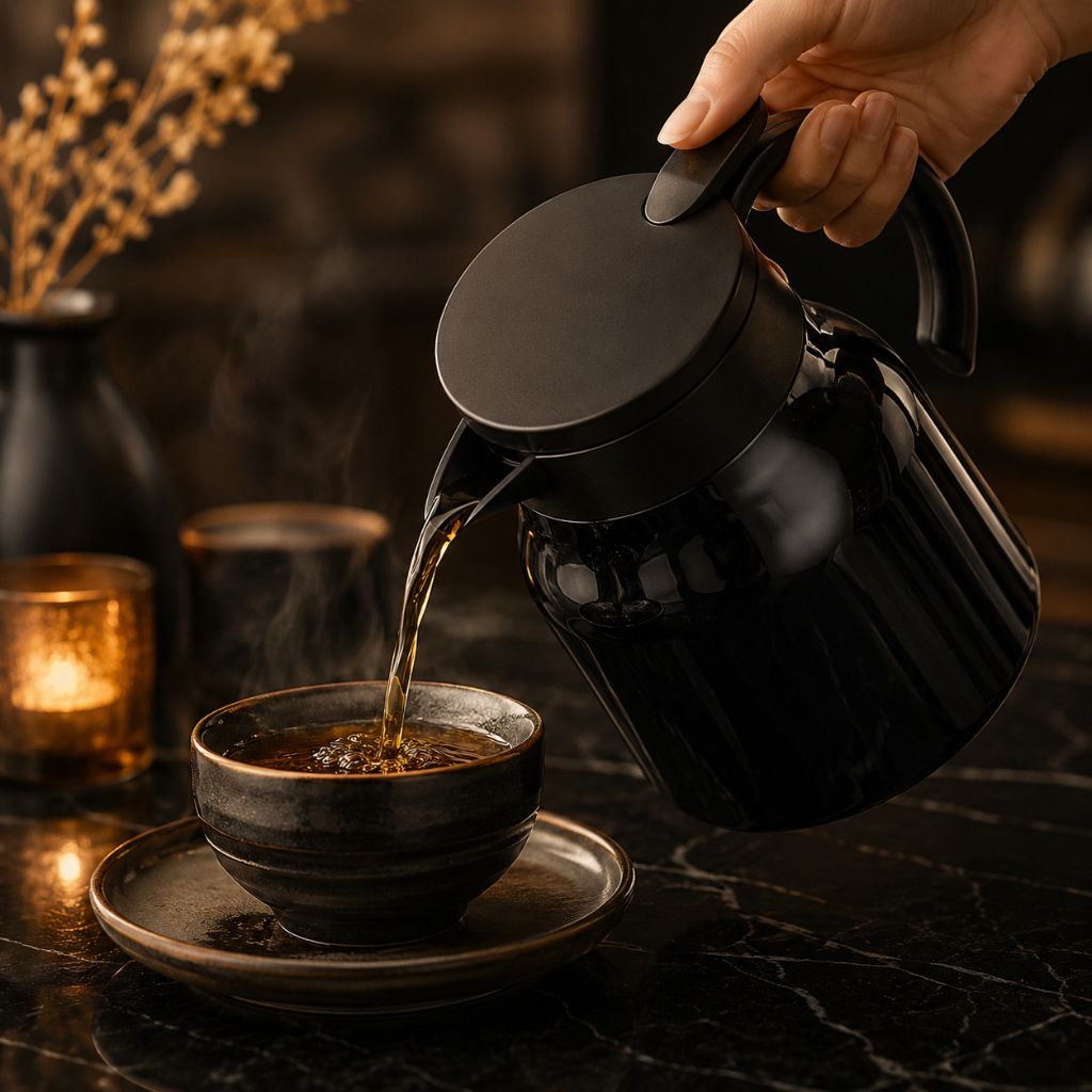 Insulated Teapot with Built-in Infuser and Ceramic Stainless Steel Liners