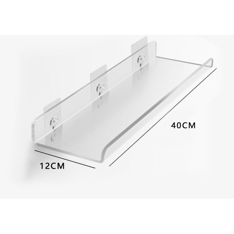 Invisible Acrylic Floating Wall Shelves