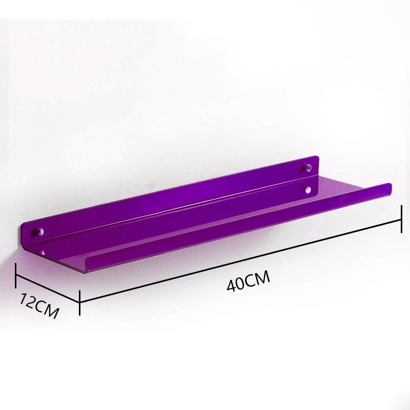 Invisible Acrylic Floating Wall Shelves