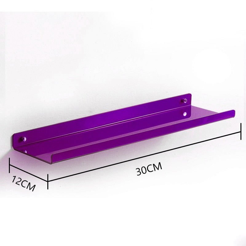 Invisible Acrylic Floating Wall Shelves