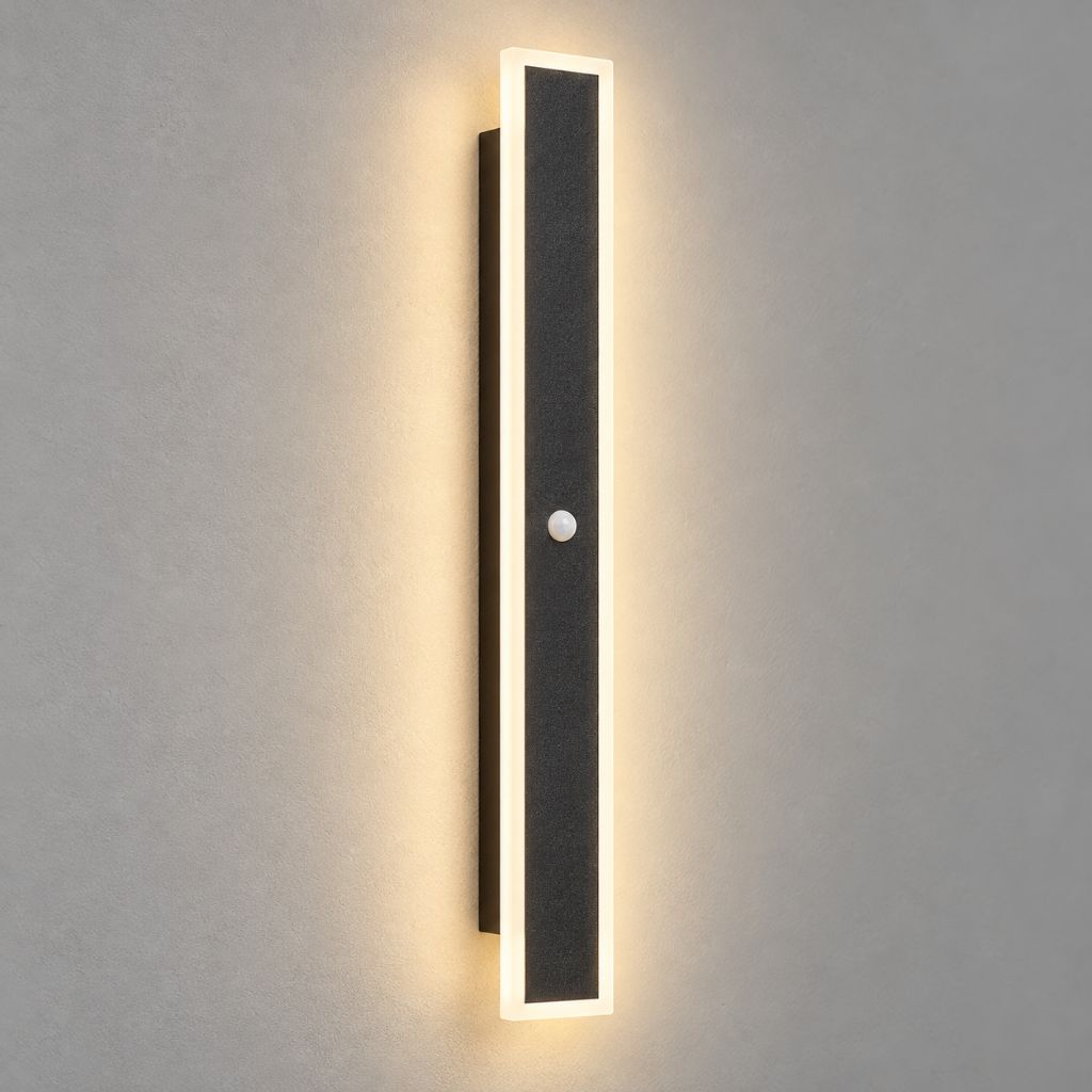 IP65 Linear Outdoor LED Wall Light with Motion Sensor