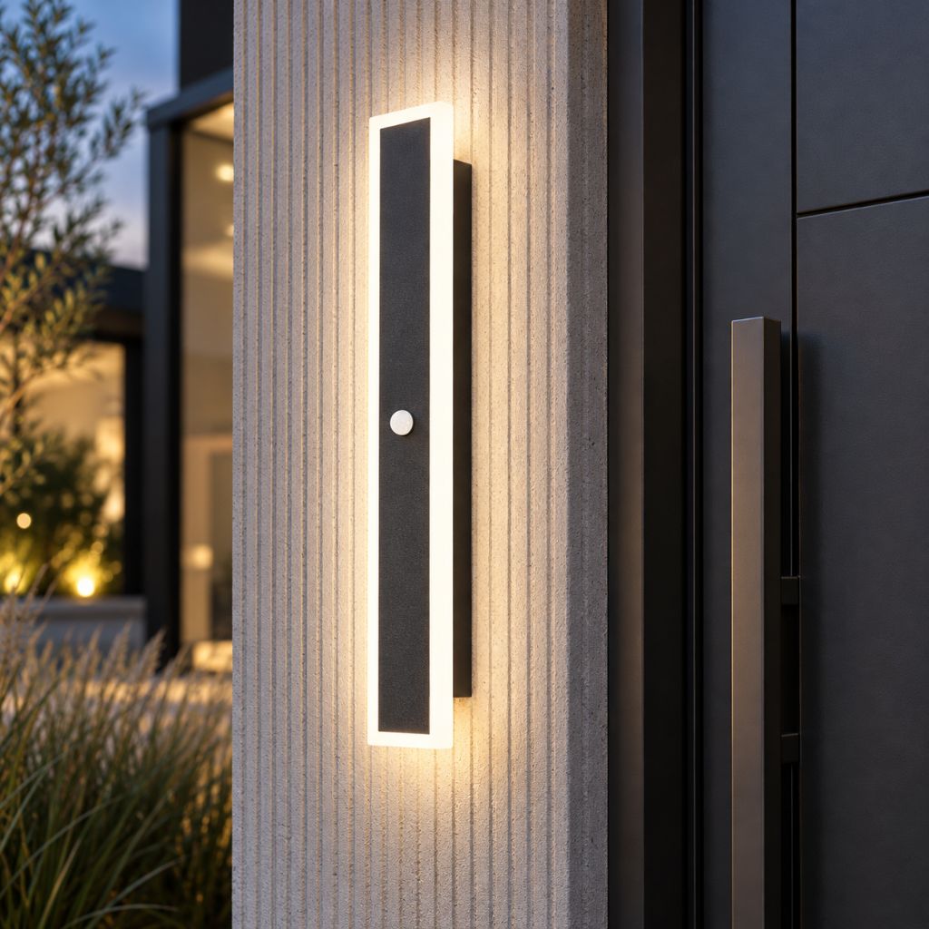 IP65 Linear Outdoor LED Wall Light with Motion Sensor