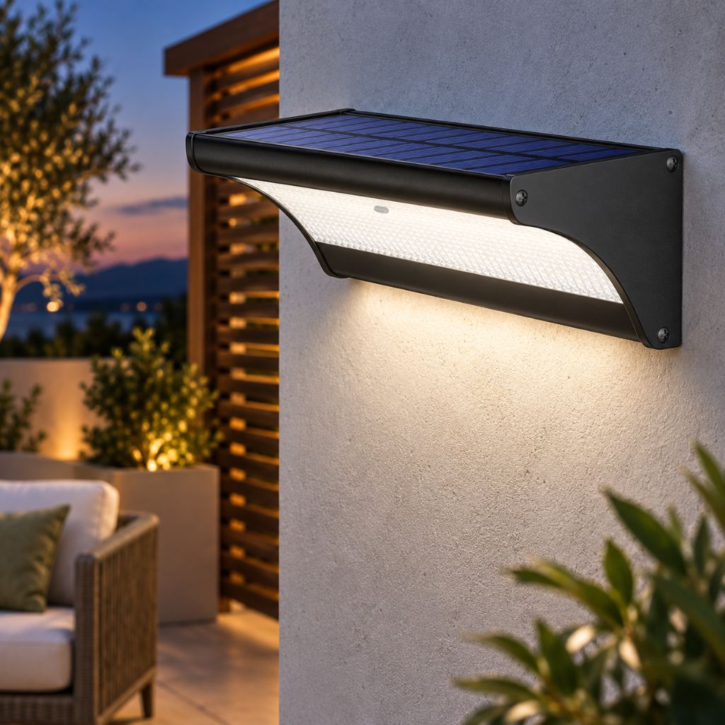 IP65 Solar Motion Sensor LED Outdoor Wall Light