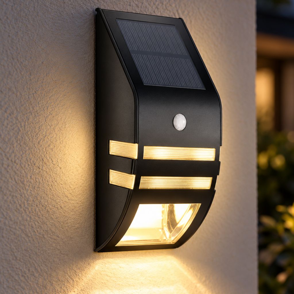 IP65 Solar PIR Motion Sensor LED Wall Light