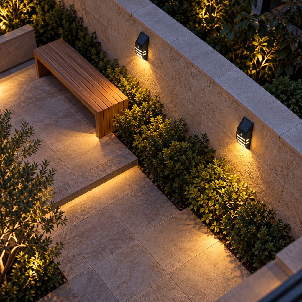 IP65 Solar PIR Motion Sensor LED Wall Light