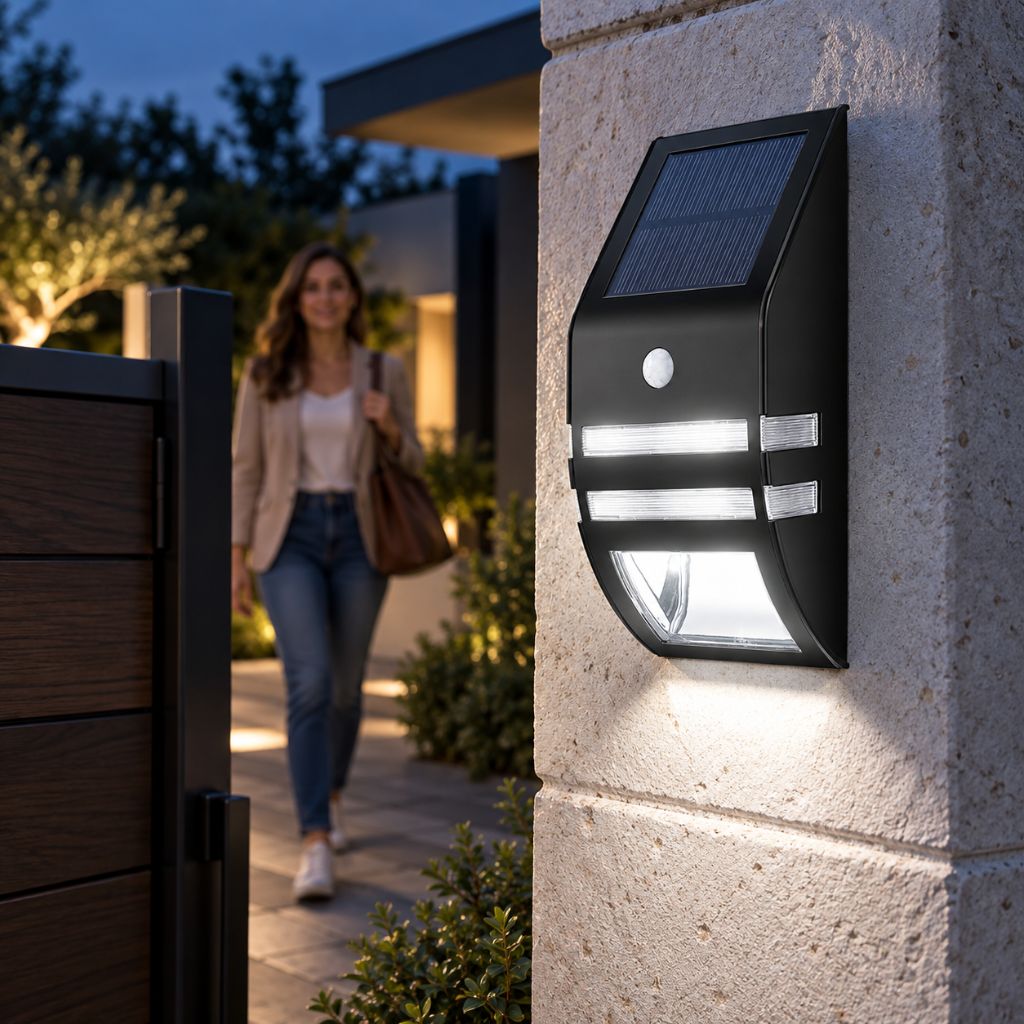 IP65 Solar PIR Motion Sensor LED Wall Light