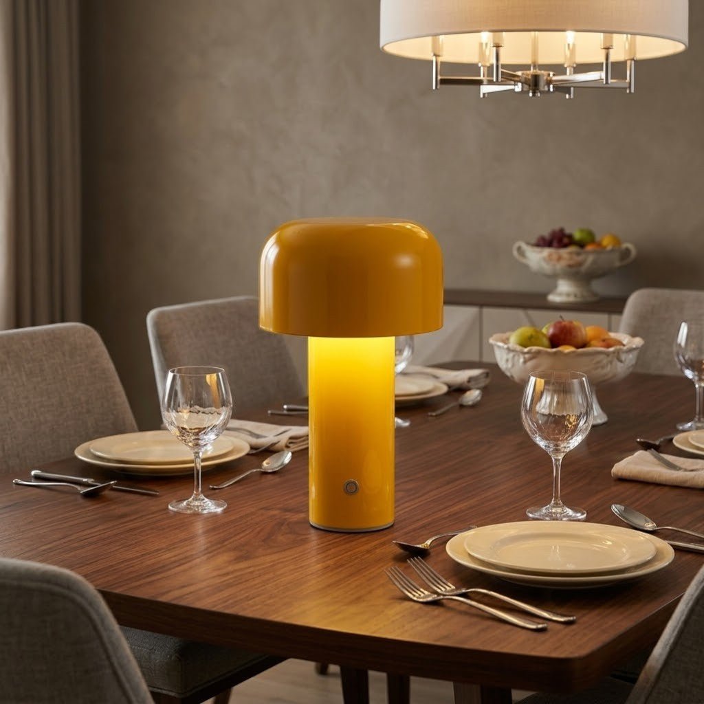 Italian Cordless Table Lamp with Tricolor Dimming - Lattea Global
