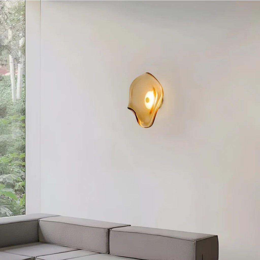 Japandi Glass Dimmable Wall Light Sconce