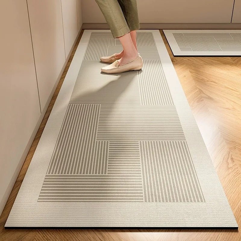 Japandi Waterproof Suede Non Slip Mat - Lattea Global
