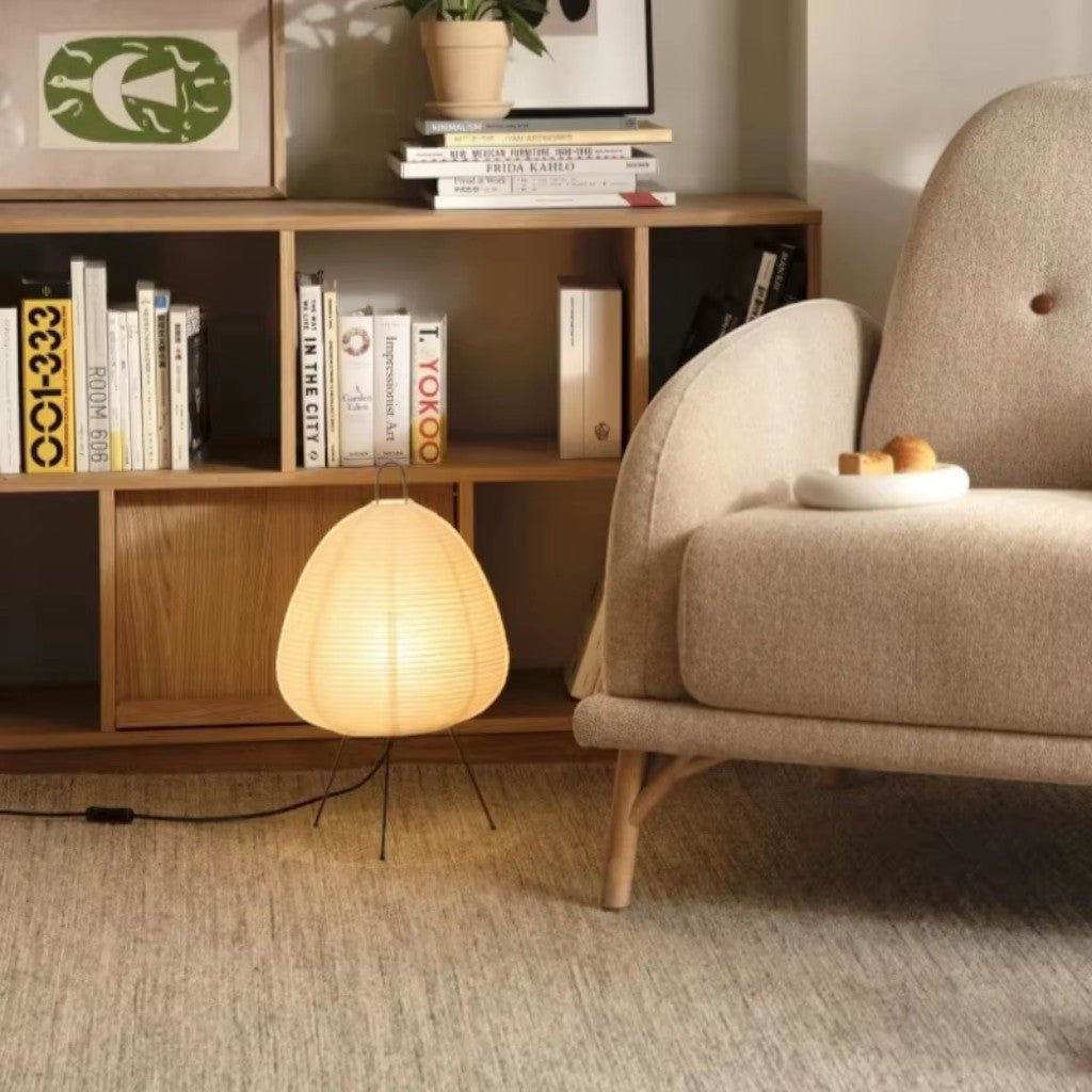 Japanese Paper Lantern Floor Lamp | Stand Light for Home - Lattea Global