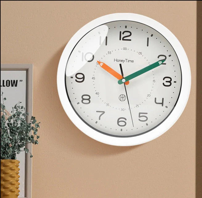 LearnTime - Silent Educational Wall Clock for Kids’ Rooms