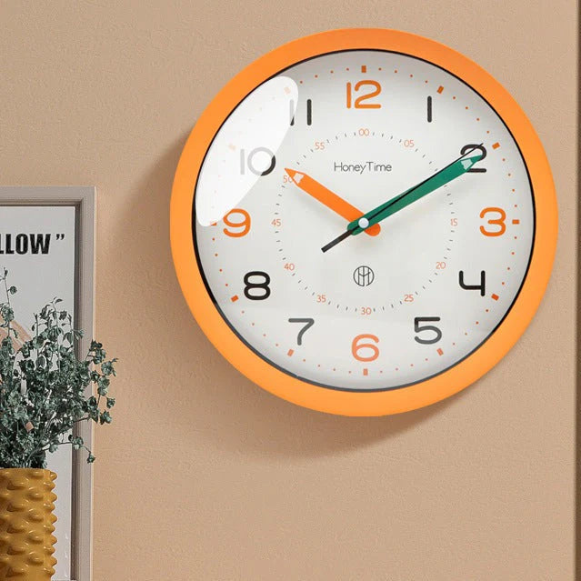 LearnTime - Silent Educational Wall Clock for Kids’ Rooms