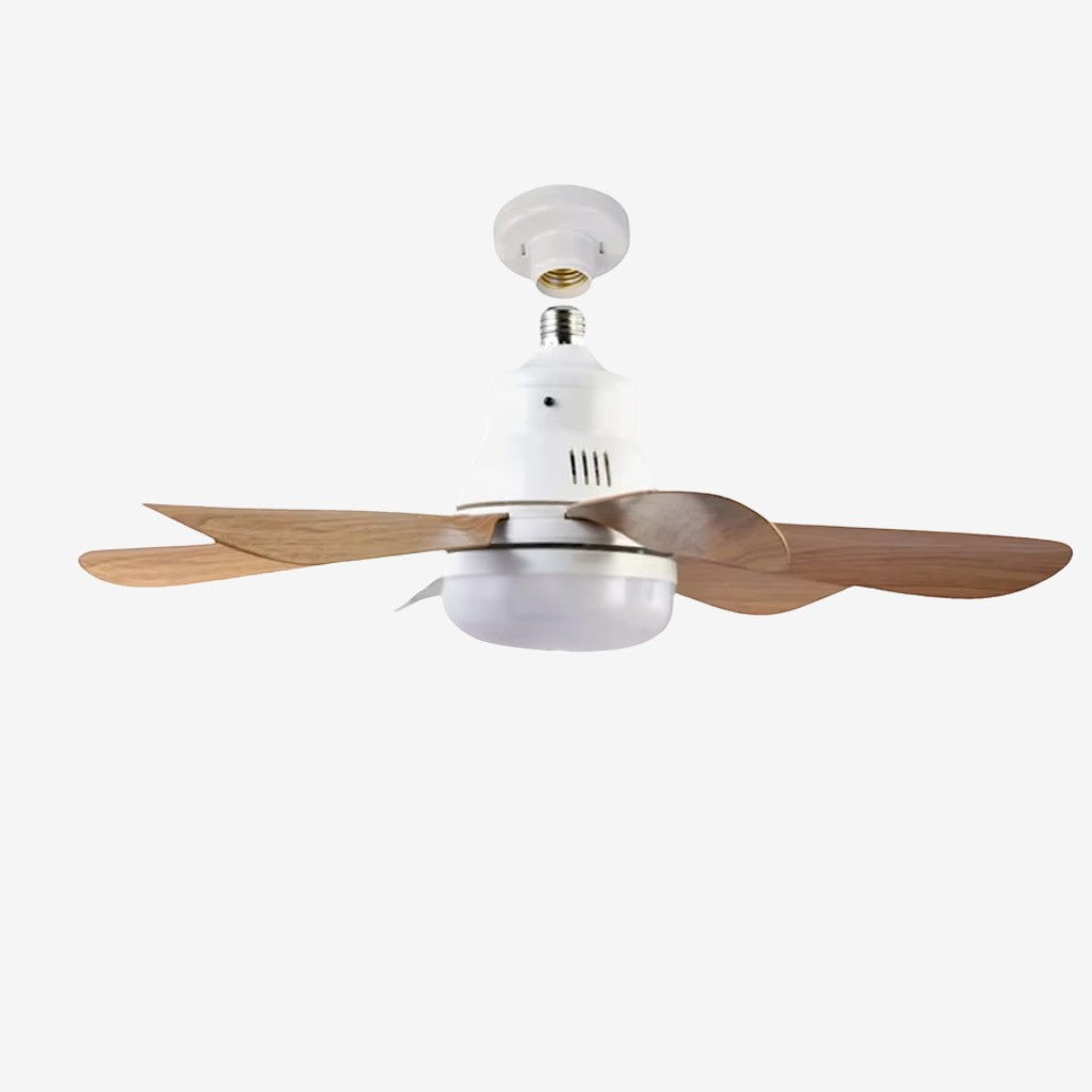 LED Ceiling Fan Lamp with Remote Control – No Wiring Needed
