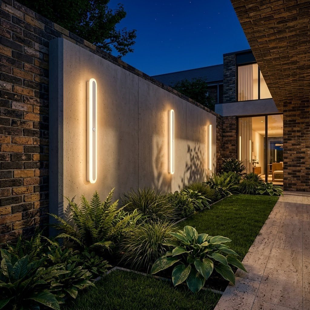 LED Linear Outdoor Wall Light Motion Sensor IP65 Waterproof - Lattea Global