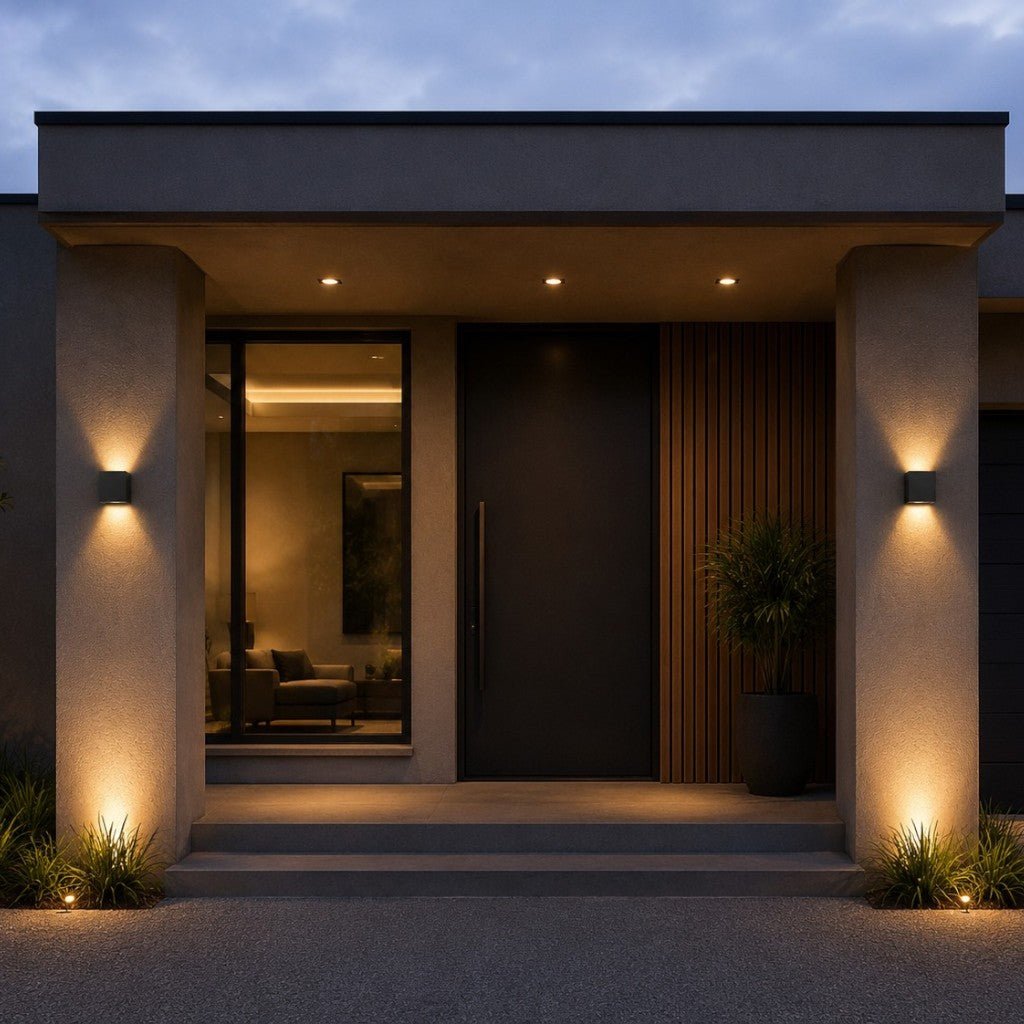 LED Outdoor Wall Light Motion Sensor IP65 Up Down Sconce - Lattea Global