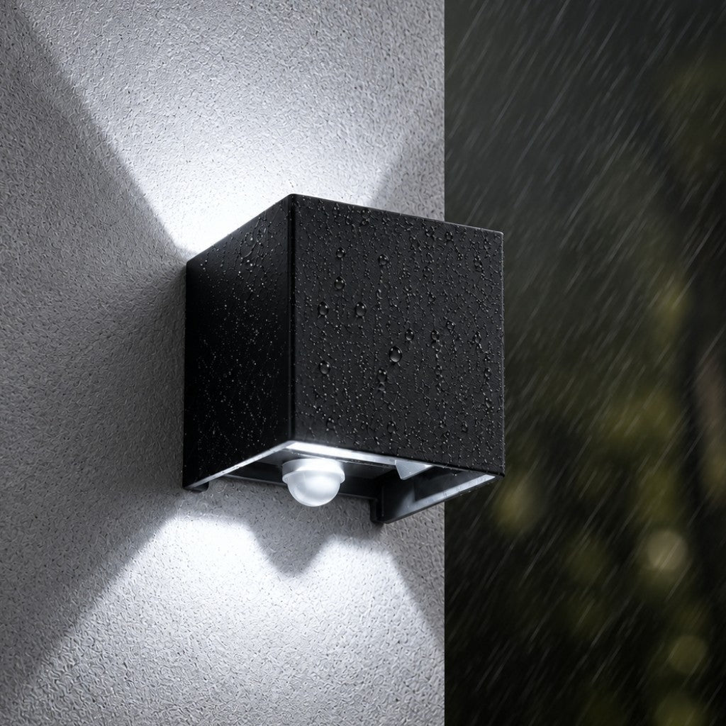 LED Outdoor Wall Light Motion Sensor IP65 Up Down Sconce - Lattea Global