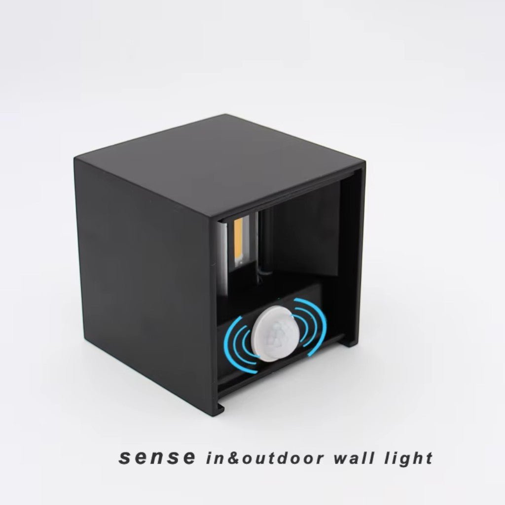 LED Outdoor Wall Light Motion Sensor IP65 Up Down Sconce - Lattea Global