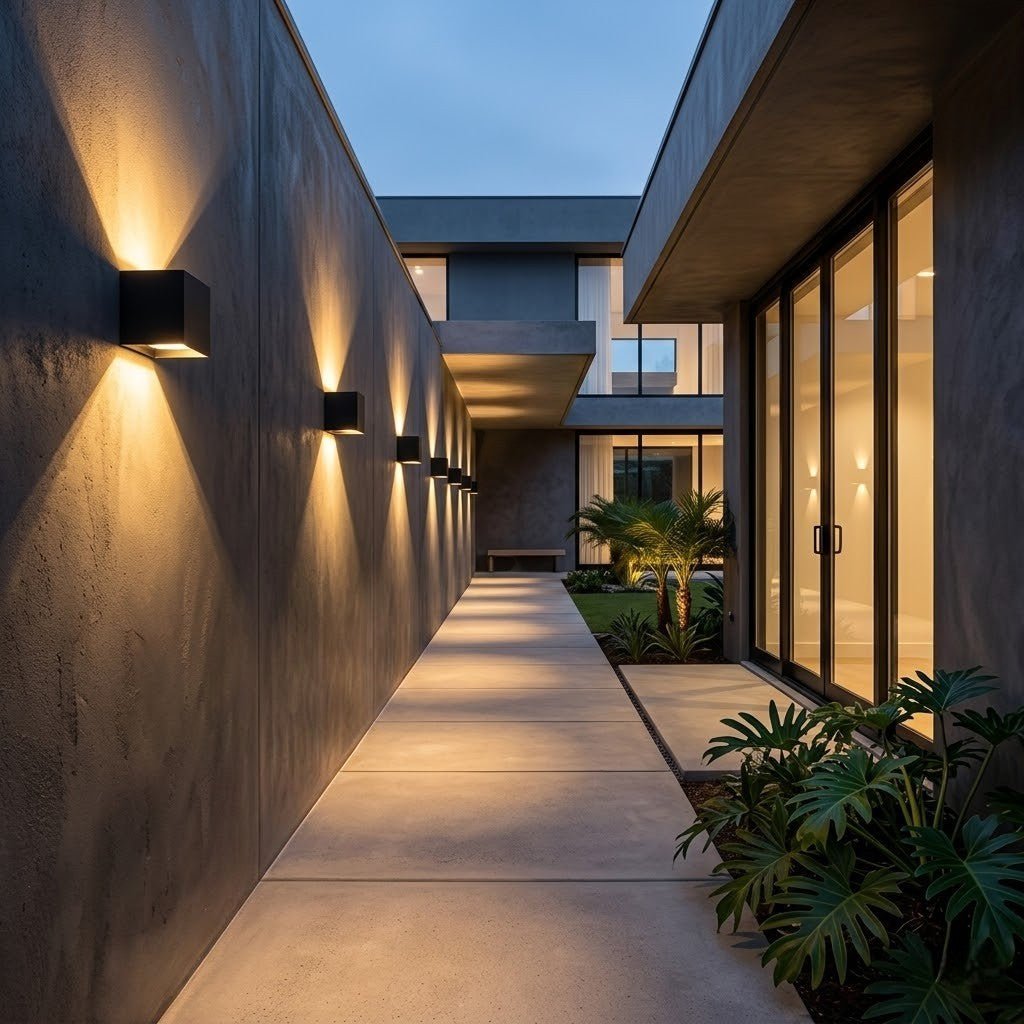 LED Outdoor Wall Light Motion Sensor IP65 Up Down Sconce - Lattea Global