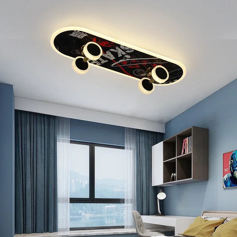 LED Skateboard Ceiling Light