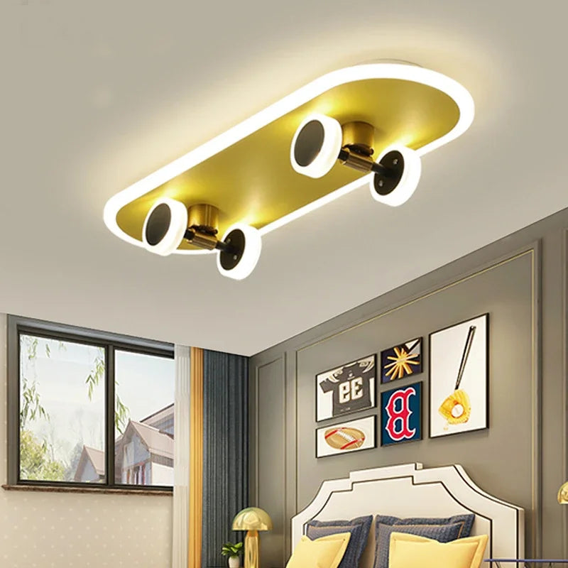 LED Skateboard Ceiling Light