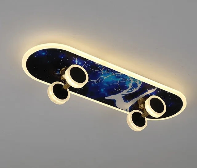 LED Skateboard Ceiling Light