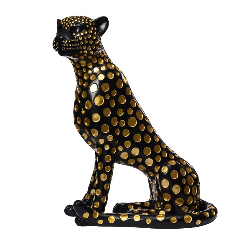 Elegant Leopard Sculpture