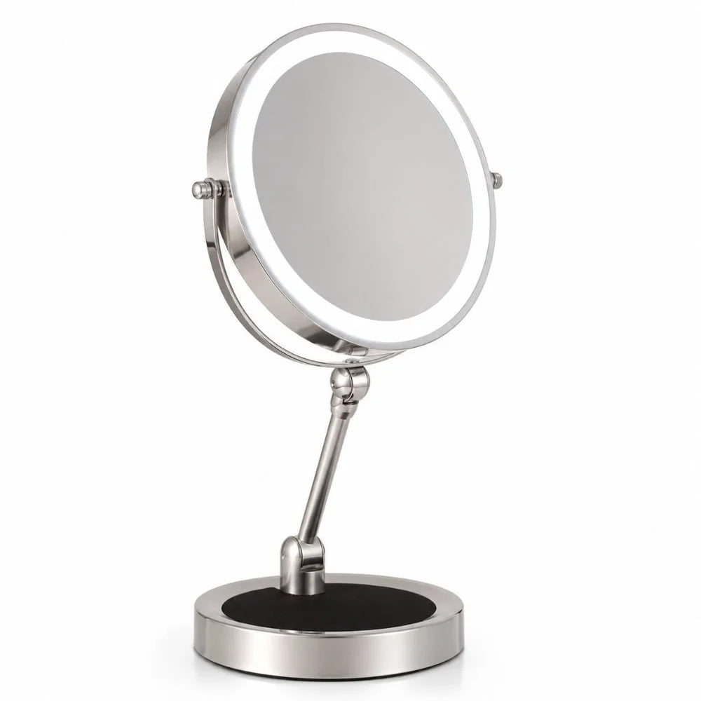 Lighted tabletop makeup mirror 10x magnifying - touch screen light control – view 13