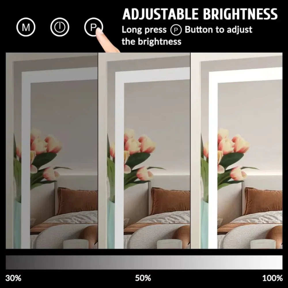 Lighted vanity makeup mirror 3 colour led touch control 15x magnifying – view 8