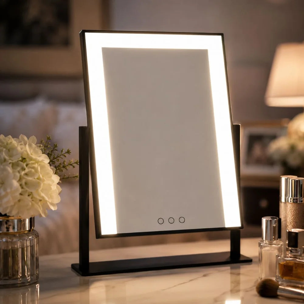 Lighted vanity makeup mirror 3 colour led touch control 15x magnifying – view 11