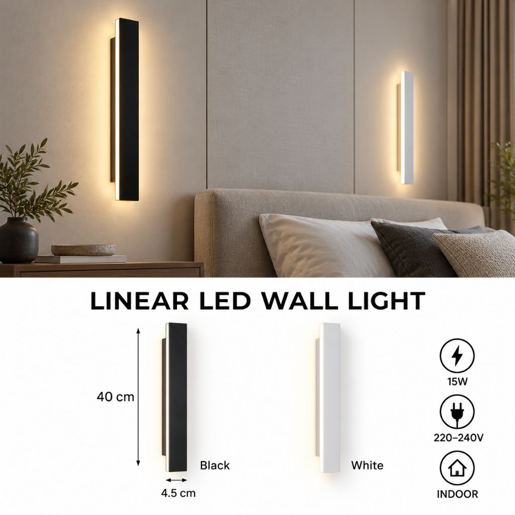 Linear LED Indoor Wall Light 15W