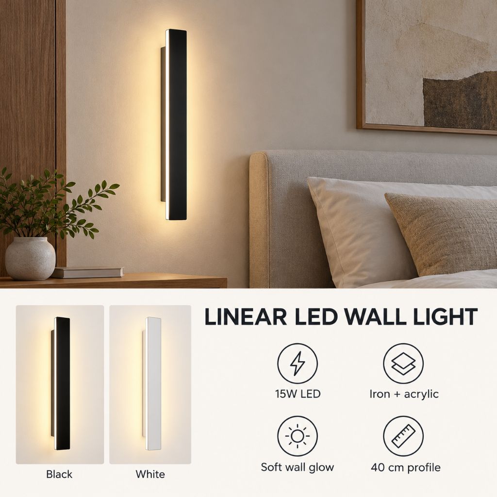 Linear LED Indoor Wall Light 15W
