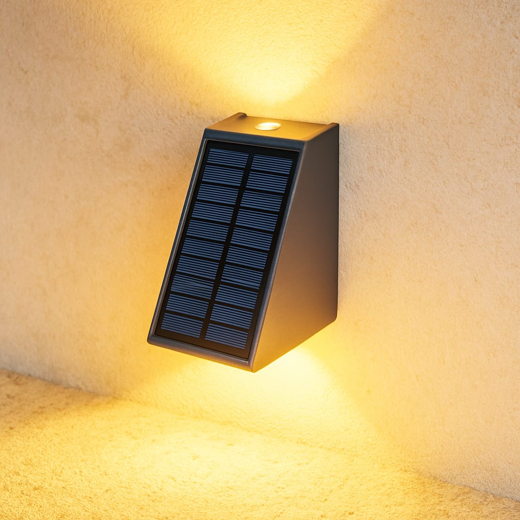 Luciena Outdoor Solar Wall Light Up and Down - Lattea Global