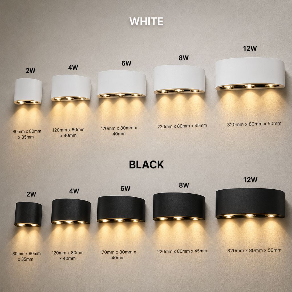 LumiGuard Outdoor & Indoor LED Wall Lamp - Modern Waterproof Light