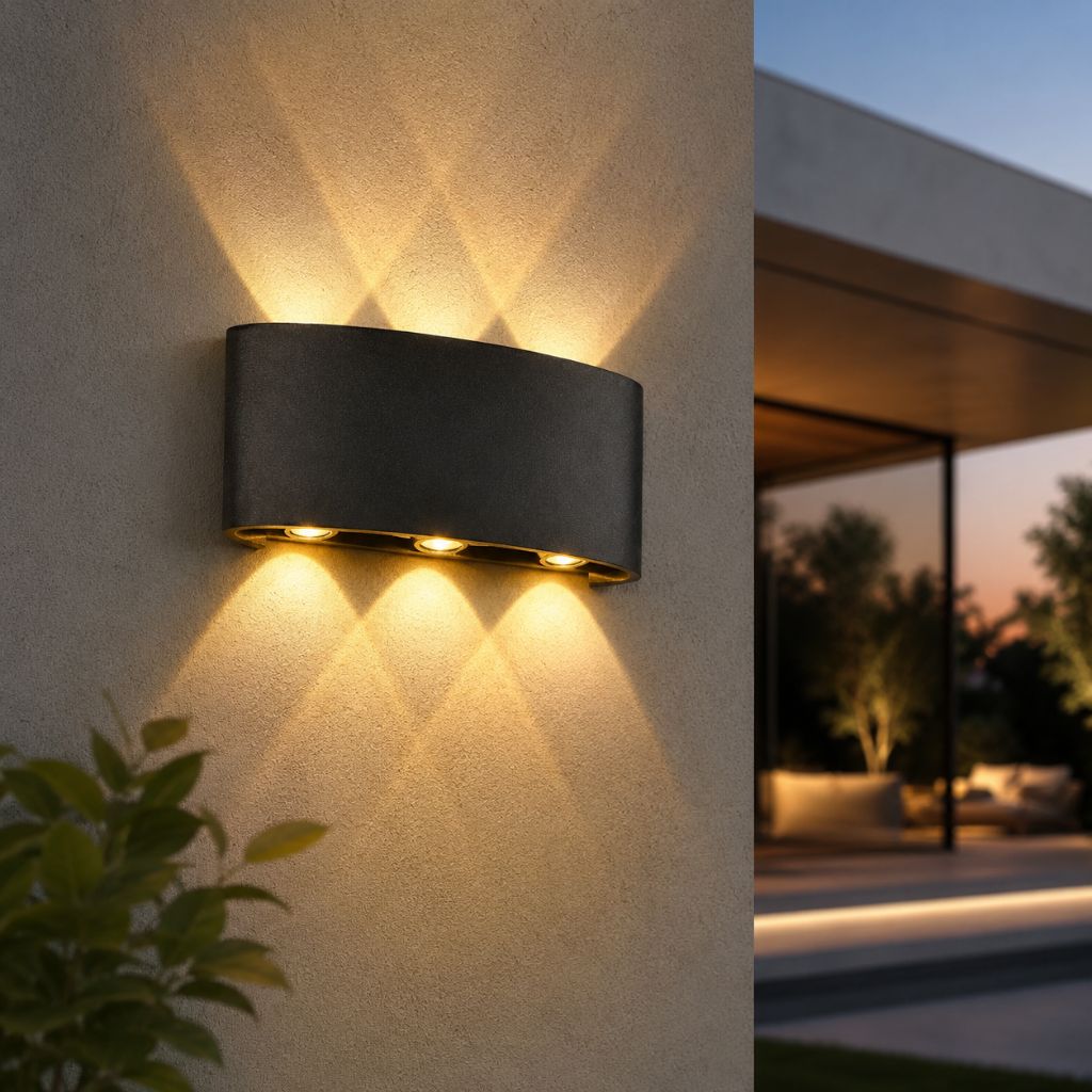 LumiGuard Outdoor & Indoor LED Wall Lamp - Modern Waterproof Light