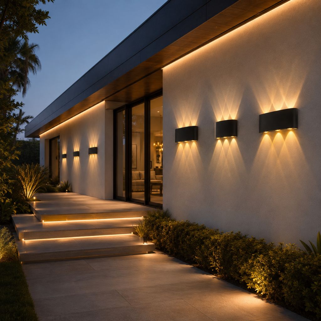 LumiGuard Outdoor & Indoor LED Wall Lamp - Modern Waterproof Light