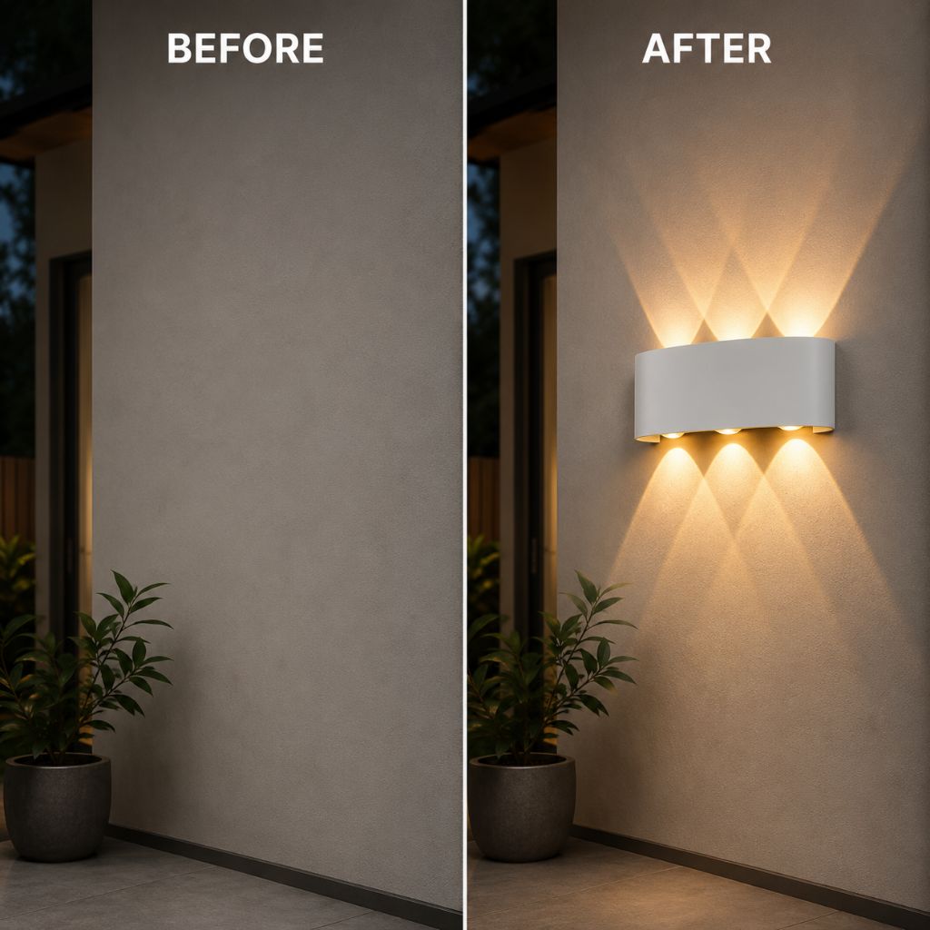 LumiGuard Outdoor & Indoor LED Wall Lamp - Modern Waterproof Light