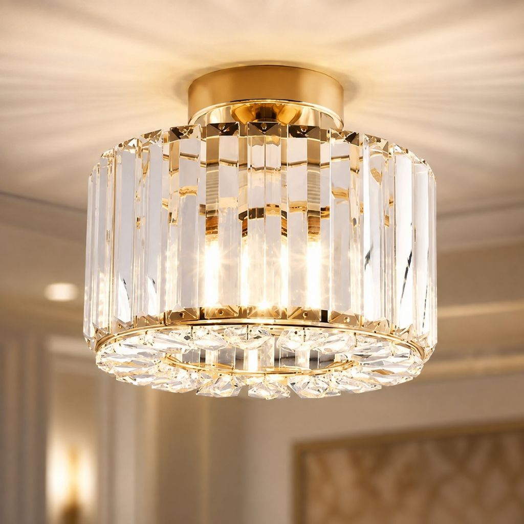 Luxury Crystal Ceiling Lamp – Elegant & Timeless Illumination