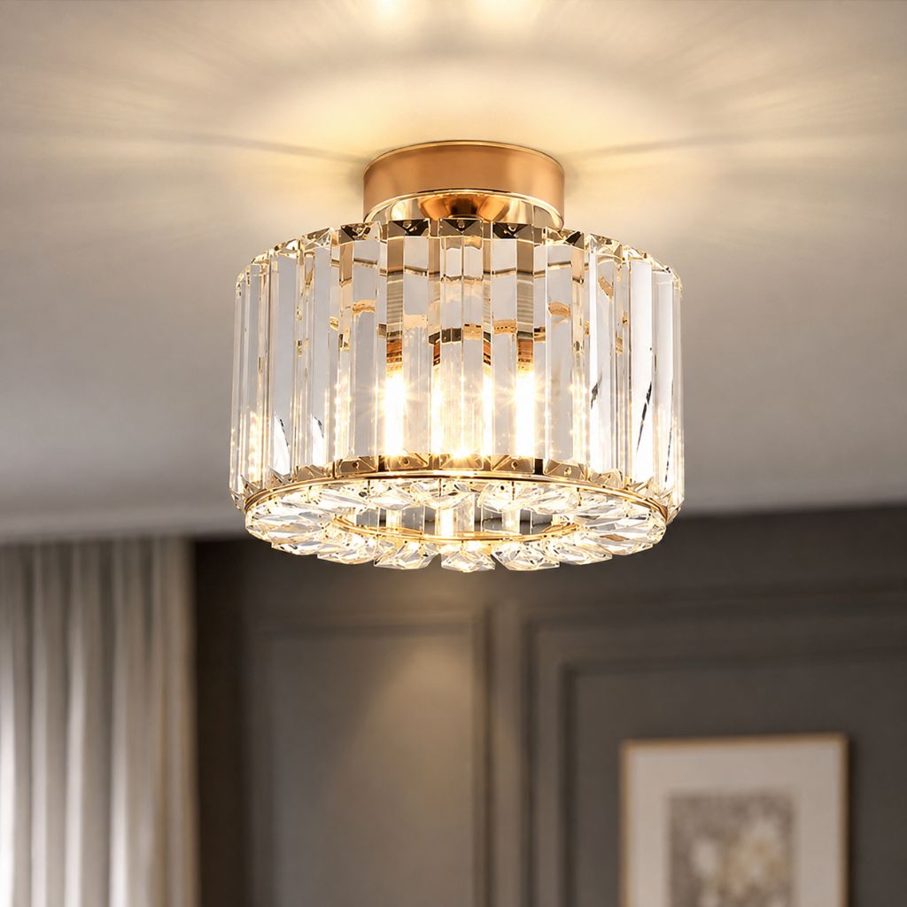 Luxury Crystal Ceiling Lamp – Elegant & Timeless Illumination