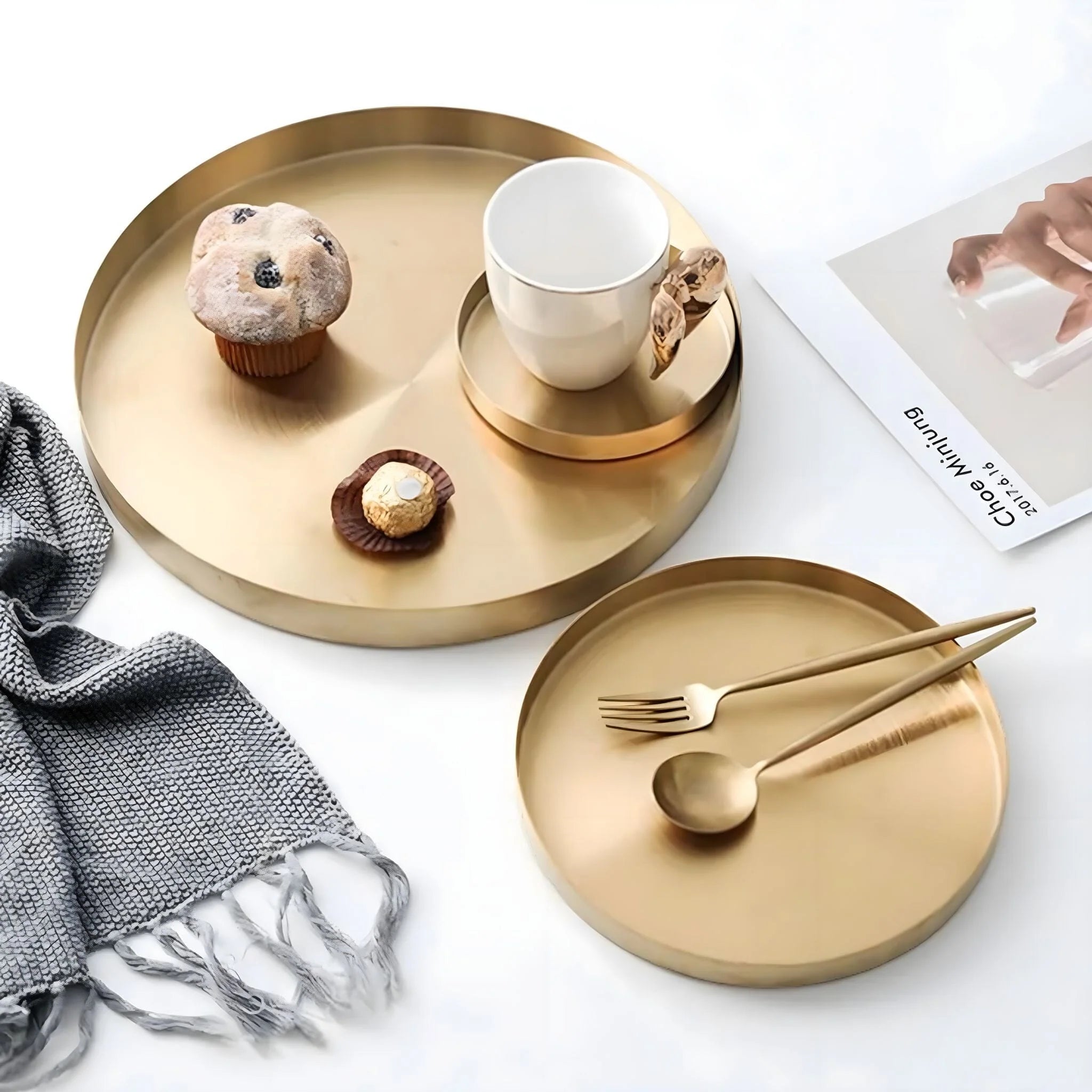 Luxury Gold-Plated Organizer Tray