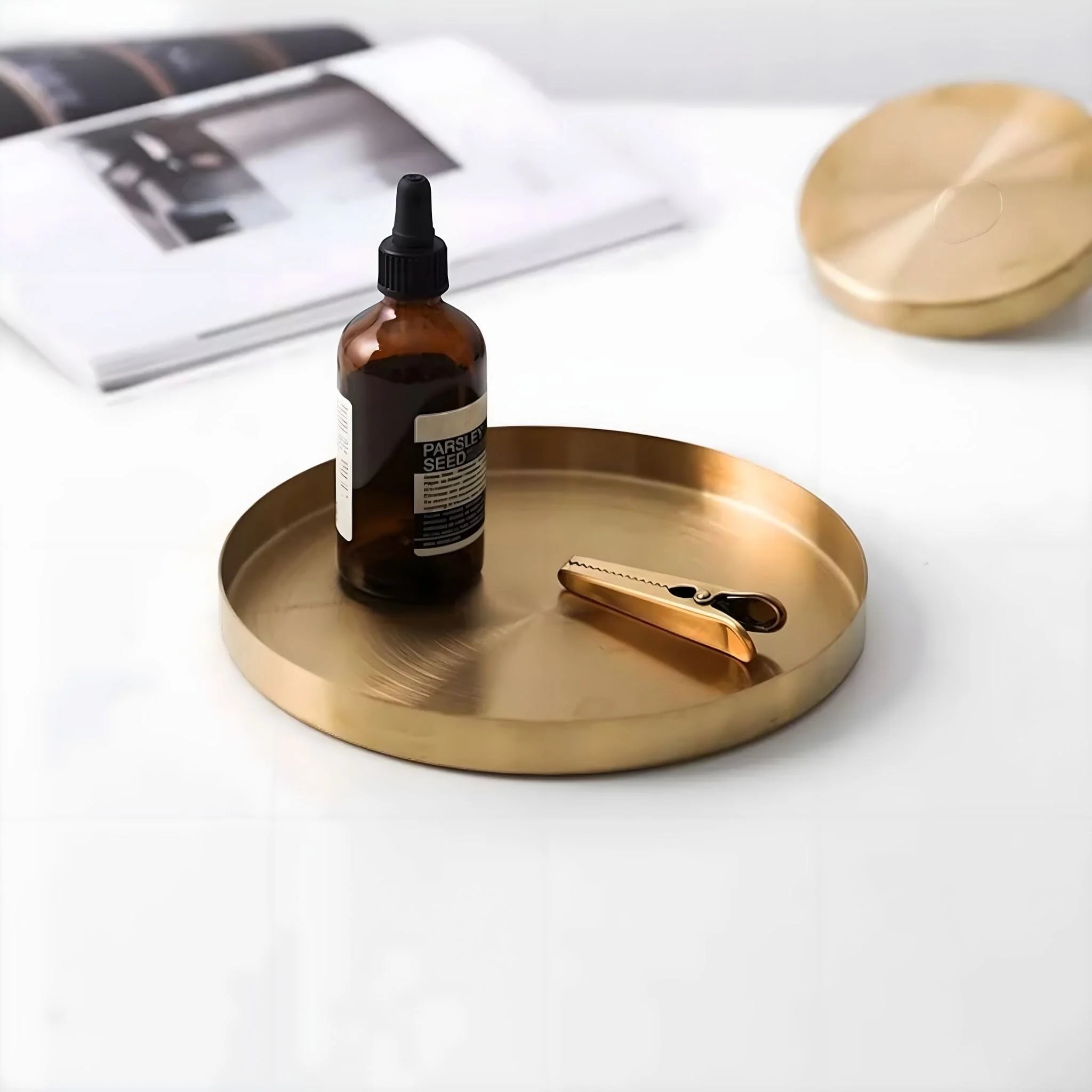 Luxury Gold-Plated Organizer Tray