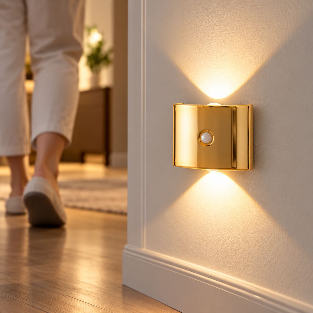 Set Of 2 Magnetic Rechargeable LED Wall Light with Motion Sensor