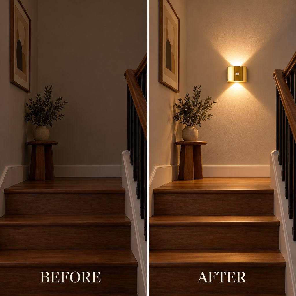 Set Of 2 Magnetic Rechargeable LED Wall Light with Motion Sensor