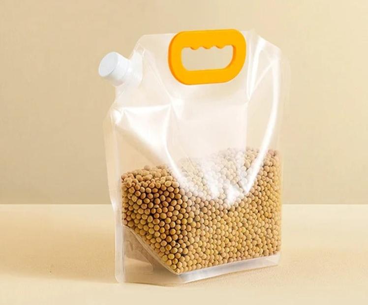 grain storage bags, moisture-proof bags, insect-proof storage, food storage bags, reusable PE bags, transparent storage bags, rice storage bags, bean storage, pantry organizer bags, dry goods storage