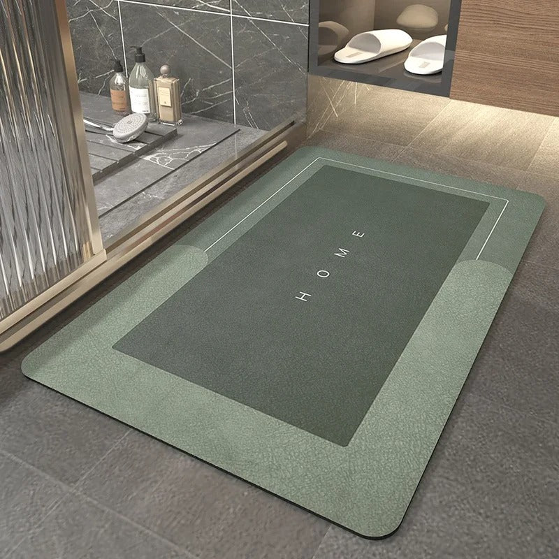 absorbent floor mat, quick-dry mat, non-slip mat, bathroom mat, kitchen floor mat, anti-slip backing, washable mat, oil-resistant mat, versatile home mat, entryway rug