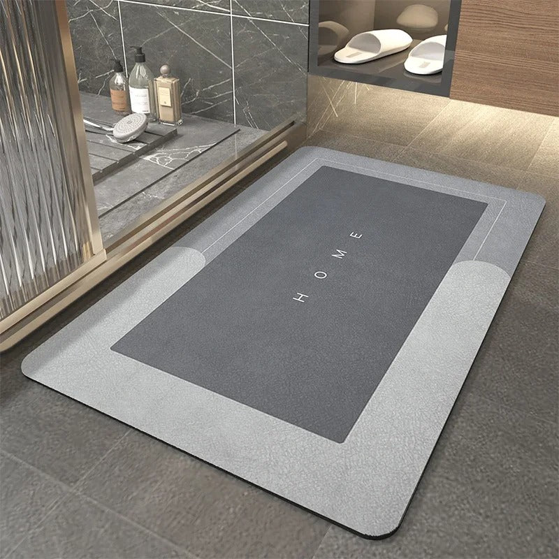 absorbent floor mat, quick-dry mat, non-slip mat, bathroom mat, kitchen floor mat, anti-slip backing, washable mat, oil-resistant mat, versatile home mat, entryway rug