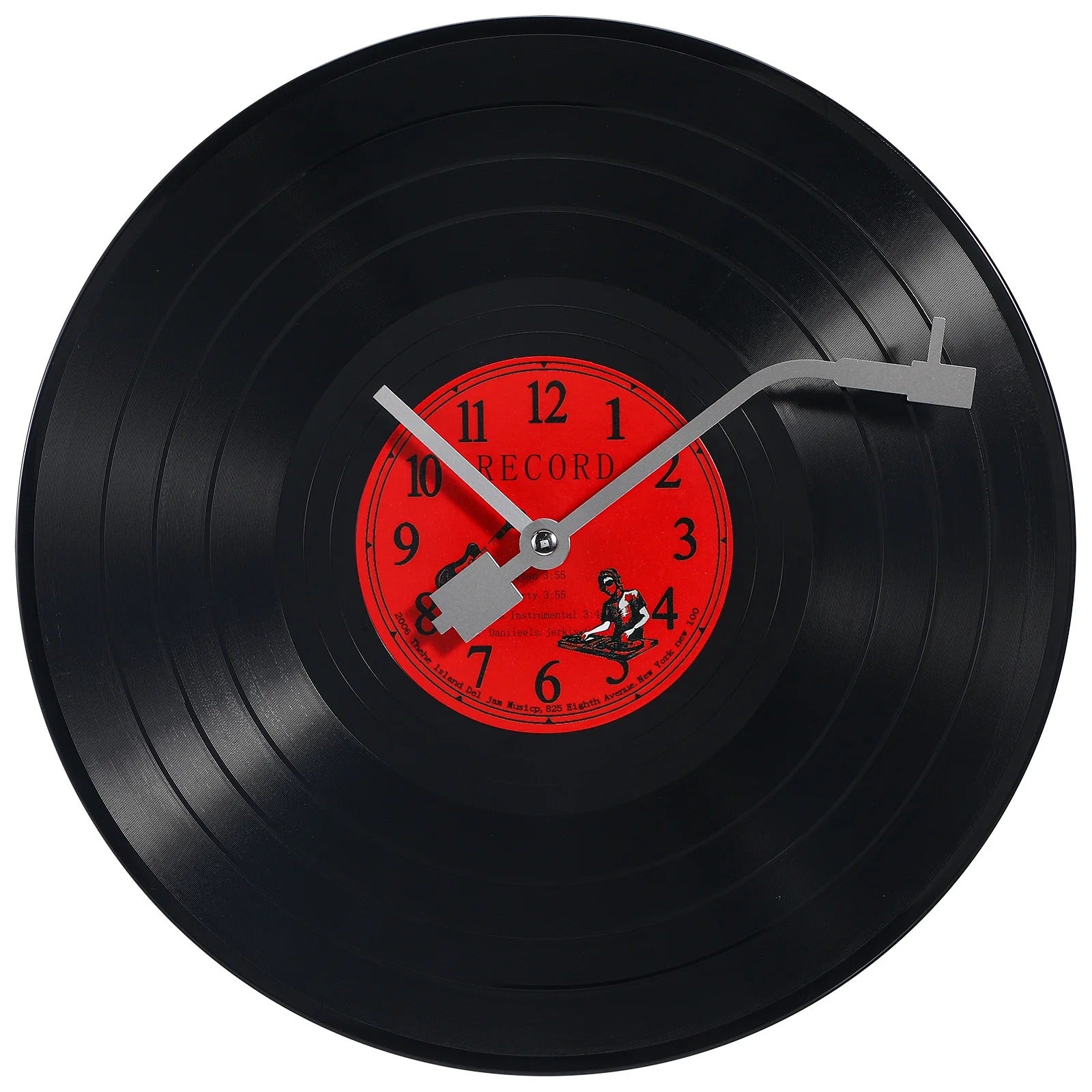 Vinyl Record Wall Clock Vintage Decor